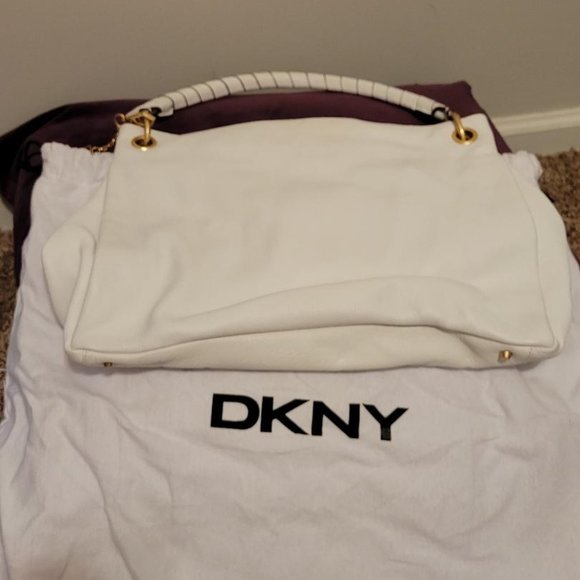 DNKY White Leather Handbag - Picture 5 of 5